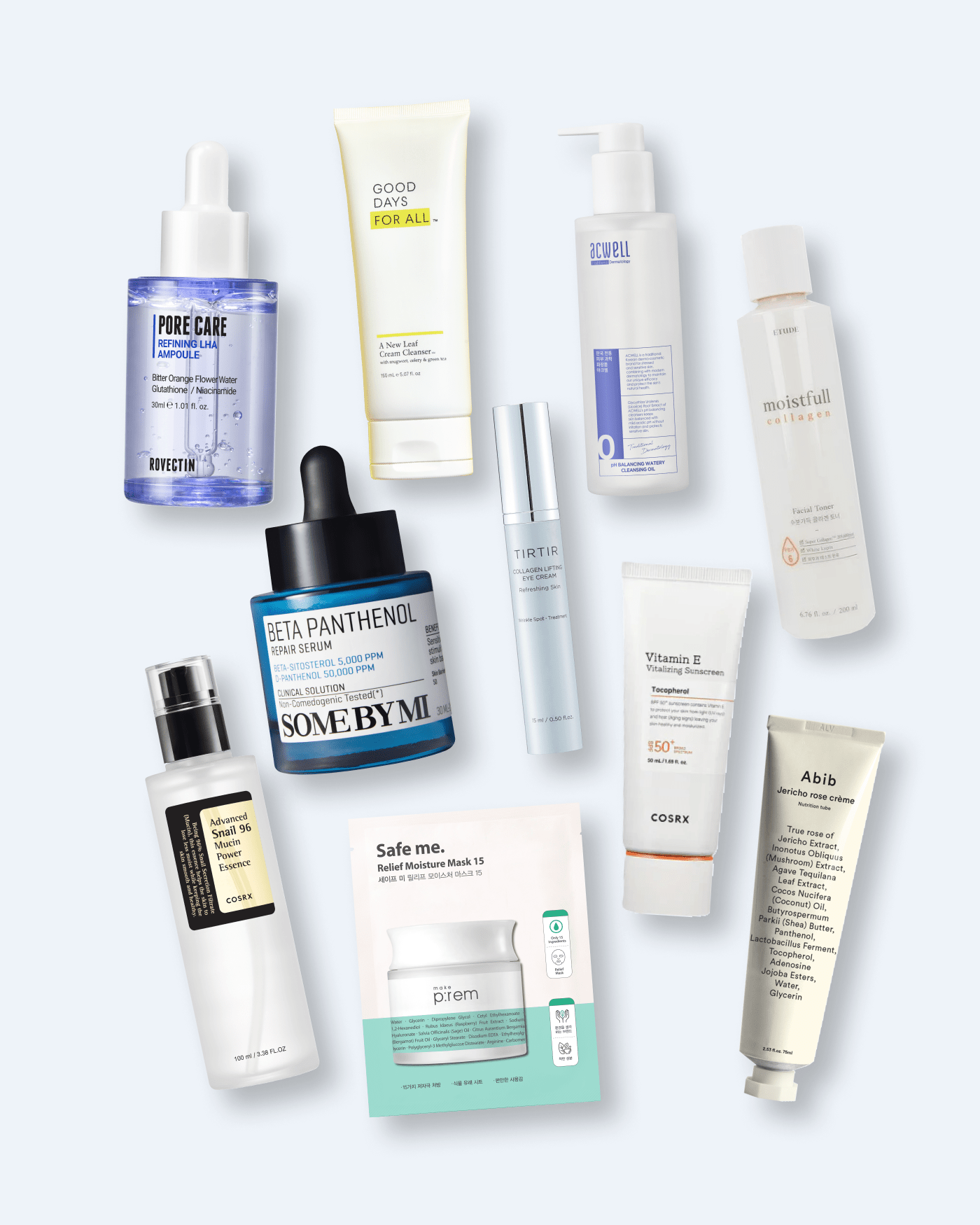 10-Step Korean Skin Care Routine Set (Dry Skin Type) Skincare Set SOKO GLAM 